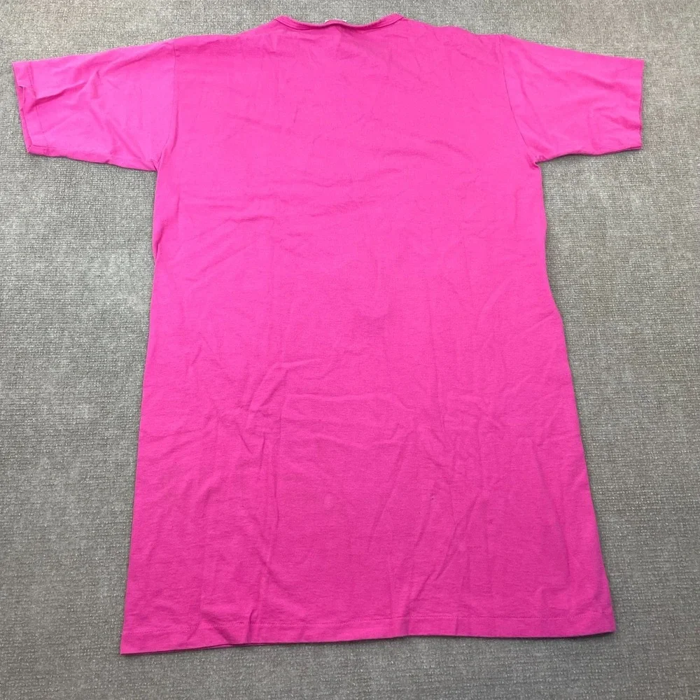 Woman's Sleep Shirt One Size Pink Seashell Starfish Beach Single Stitch USA Made